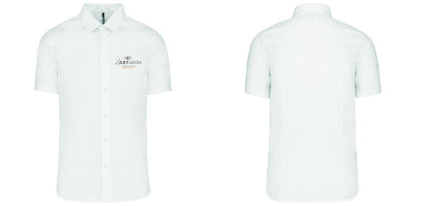 Chemise Homme coton / élasthanne manches courtes