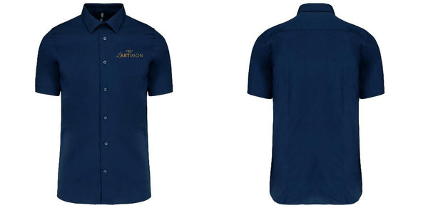 Chemise Homme coton / élasthanne manches courtes